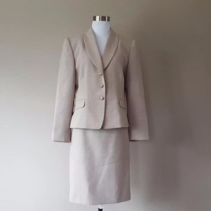 Suit Taupe Herringbone Stresa ASL Size 12